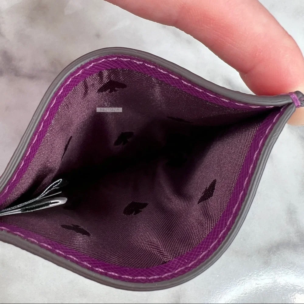 Kate Spade Staci Plum Pie Small Satchel Crossbody & Slim Card Holder Wallet - Picture 15 of 16